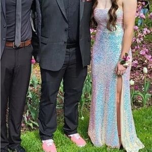 Elegant Multicolor Prom Dress size 9